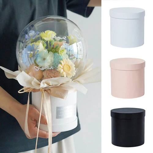 Round Cardboard Valentine's Day Storage Flower Rose Flower M