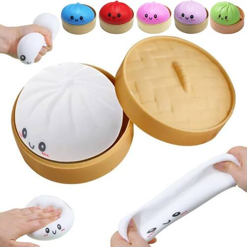 Colorful Simulated Dumpling Squishy Relaxing Relieve Anxiety