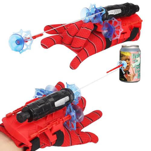 New Superhero Spider Silk Launcher Toys Cartoon Spider Figur