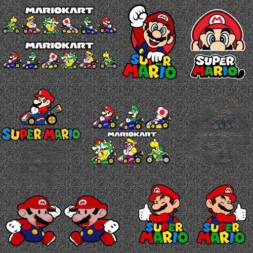 Super Mary Anime Creative Car Stickers Classic Game Peripher