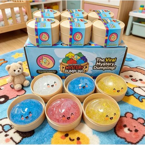 Glitter Dumpling Squishies Mystery Box Squeeze Toy, Easter S