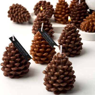 3D Pine Cone Candle Silicone Mold DIY Christmas Ornament Cra