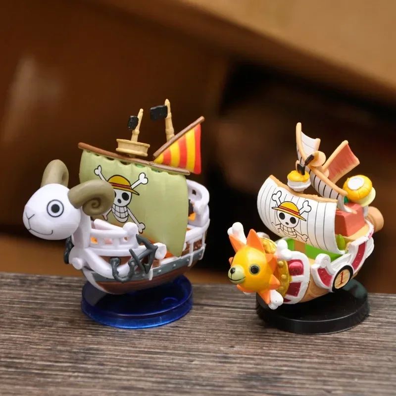 Anime One Piece Ship Figure Luffy Model Toy Super Cute Mini
