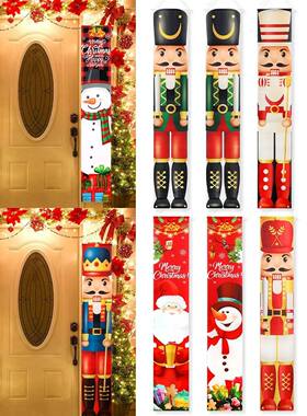 Nutcracker Santa Door Banner Decor Christmas Decorations for
