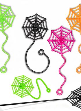 8/12/24Pcs Spider Party Favor Colorful Sticky Hands Spider W