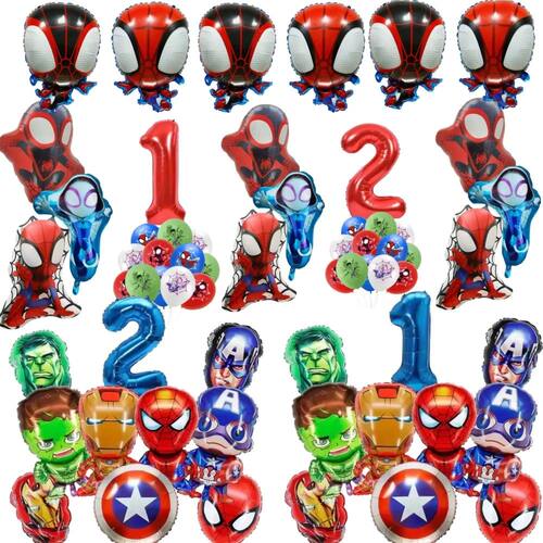 Spider and His Amazing Friends Spider Number Aluminum Balloo