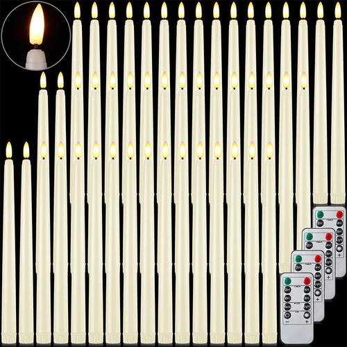 12-96Pcs Flameless Taper Candles Battery Operated LED Candle