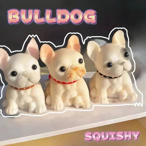 Squishy Puppy Animal Squeeze Toy Kids Soft Pinch Bulldog Pug