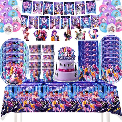 K Pop Birthday Party Decoration Tableware Set - Napkin Table