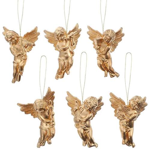 6Pcs Christmas Angel Ornaments Christmas Tree Decorations Ha