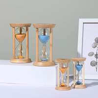 1PCS 3/5/10/15/30 Minutes Wooden Hourglass Timer Home Living thumbnail 8
