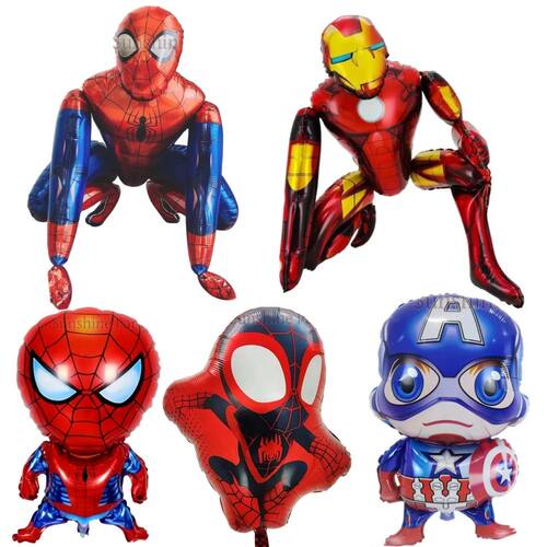superhero Foil Balloons Birthday Party Decoration supplies C
