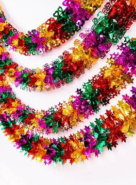 Christmas Foil Garland Extra Long Ceiling Hanging Tel Xmas H