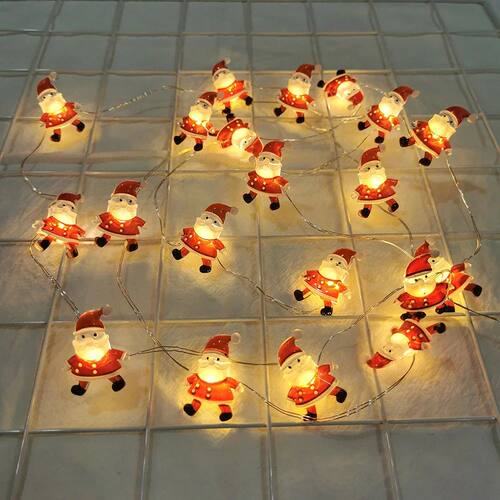 Runto Santa Claus Snowman LED Light String Christmas Decorat