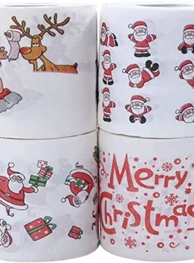 Christmas Toilet Roll Paper Home Santa Claus Bath Toilet Rol