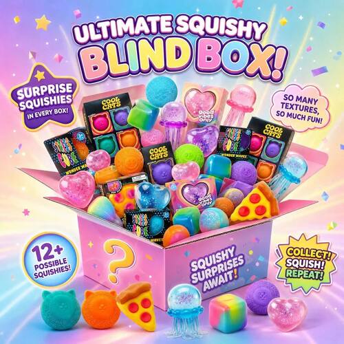 Surprise Box-Slow Rise Squishy Toys,Food&Ocean Themed Squeez