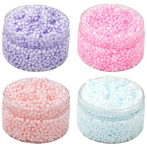 120ml Foam Balls Crystal Slime Kit with Crunchy Beads, Prema