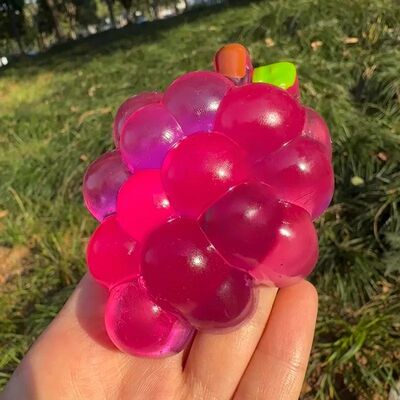 Taba Squishy Handmade Grape Squeeze Toy Sticky Fruit Stress
