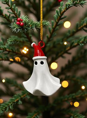 1pcs Ghost Christmas Tree Decorations Resin Christmas Tree P