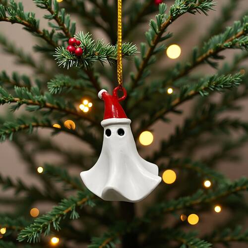 1pcs Ghost Christmas Tree Decorations Resin Christmas Tree P
