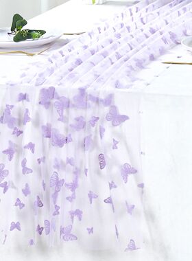 180x70cm Butterfly Theme Birthday Table Runner Butterfly Bir