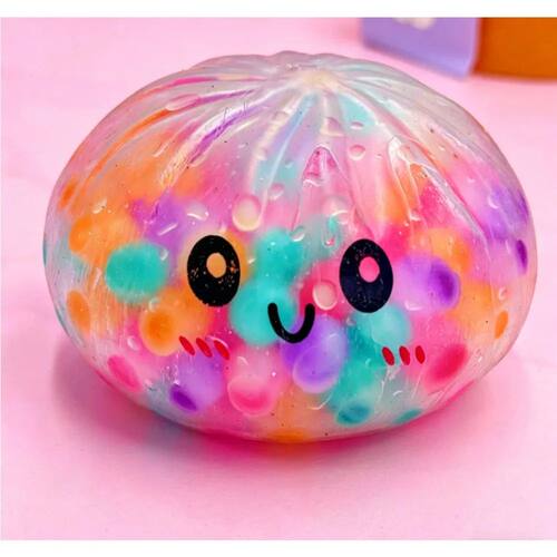 Colorful Bubble Dumpling Squeeze with Steamer Soft TPR Dough