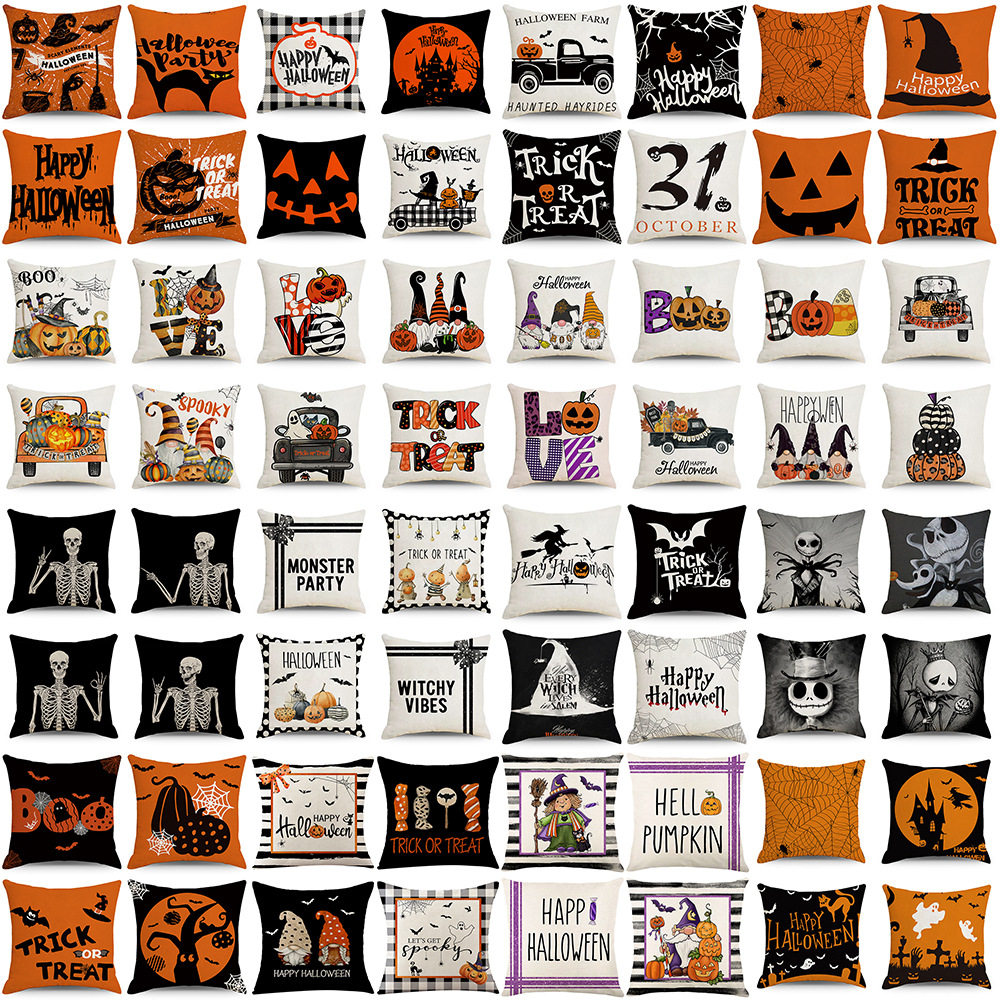 Halloween Combination Pillow Case Home Sofa Decorative Cushi图片