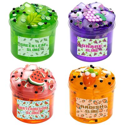 70/300ml Large Crunchy Crystal Slime Kit - Leaf Watermelon G