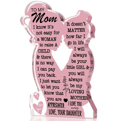 Mother's Day Gift Acrylic Plaque Sign Mom Gifts Mothers Day