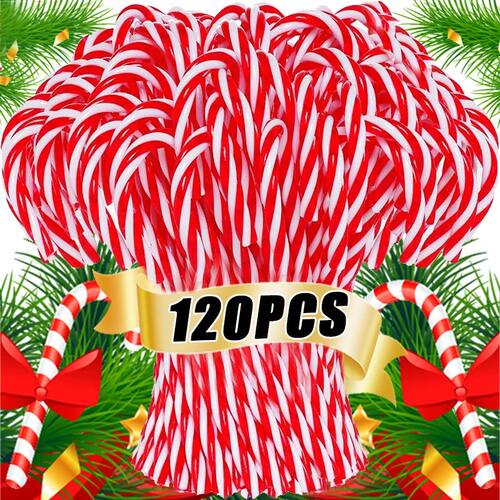 Christmas Candy Canes Hanging Pendants Acrylic Twisted Crutc