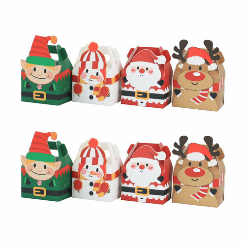Christmas Candy Box Creative Muffin Box Square Portable Box