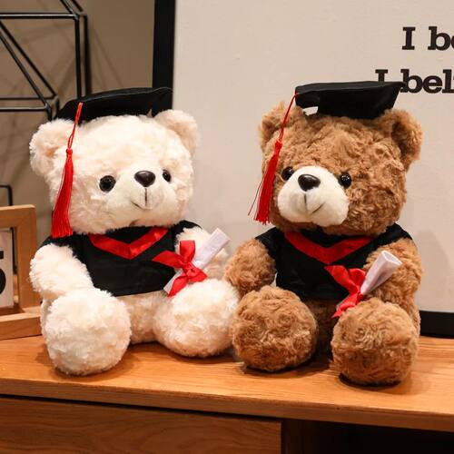 16/25CM Cute Graduate Dr. Bear Plush Toy Stuffed Bear Kawaii