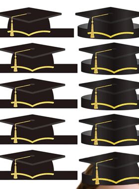 2026 Paper Graduation Hats 10 Pack Cardboard School Graduati