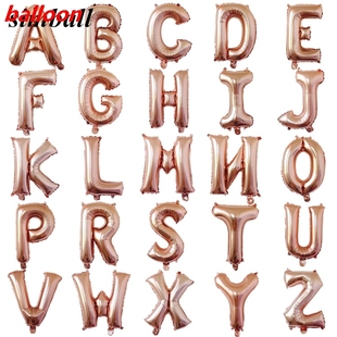 16inch Happy Birthday Balloons Rose Gold Foil Letter Ballons