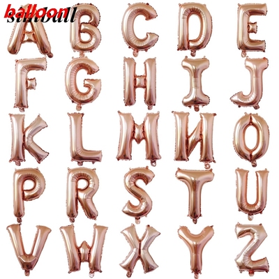 16inch Happy Birthday Balloons Rose Gold Foil Letter Ballons
