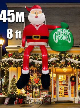 2025 Christmas Inflatables 8FT 245cm Glowing Santa Claus wit