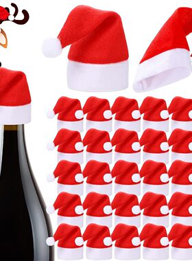 Christmas Hat Mini Hat Christmas Knife And Fork Set Wine Bot