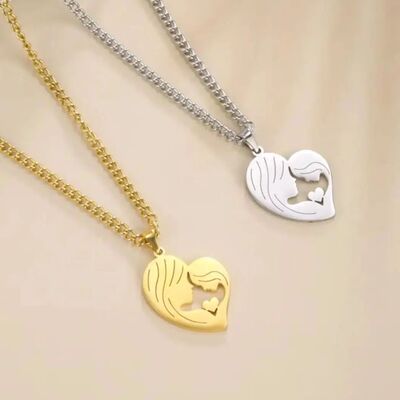 SkyrimMom Love Daughter Necklace for Women Stainless Steel L