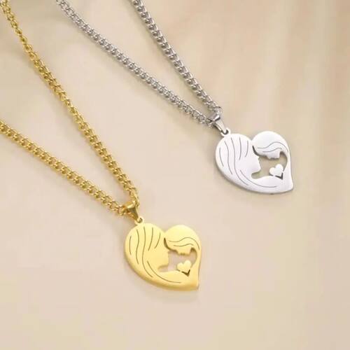 SkyrimMom Love Daughter Necklace for Women Stainless Steel L
