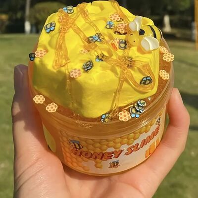 Honeycomb Slime Toy DIY Yellow Transparent Honey Slime Set S