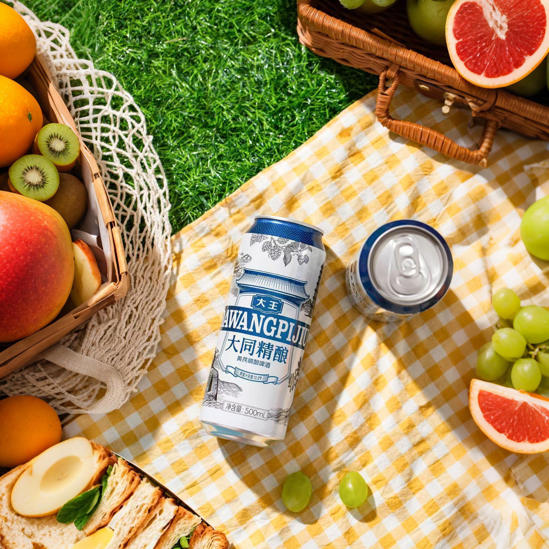 大王大同啤酒精酿啤酒国产精酿麦芽12度500ml*12罐整箱特价非临期