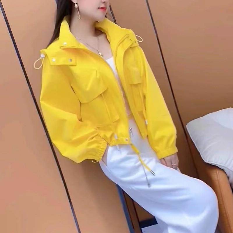 短款连帽防风户外冲锋衣外套女2025春秋新款欧货小个子棒球服夹克