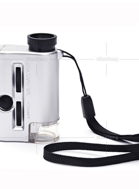 30-60倍带LED UV显微镜 袖珍型便携式多功能显微镜/放大镜 9593