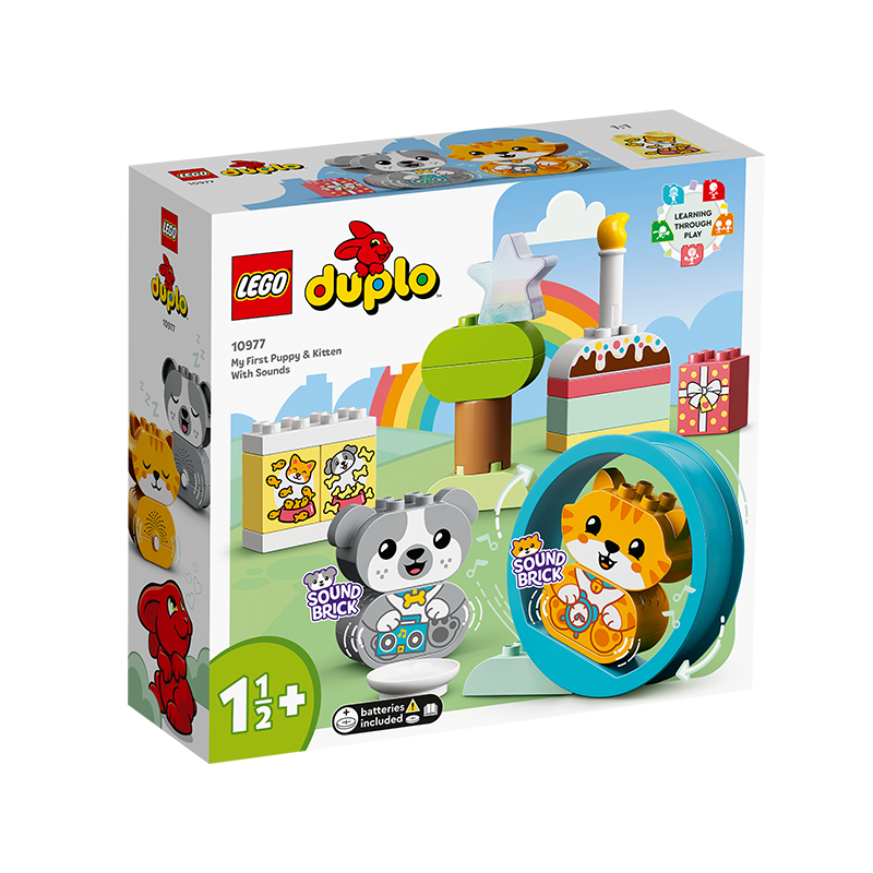 LEGO乐高得宝系列10977呆萌小狗和小猫拼装益智儿童积木玩具 礼物