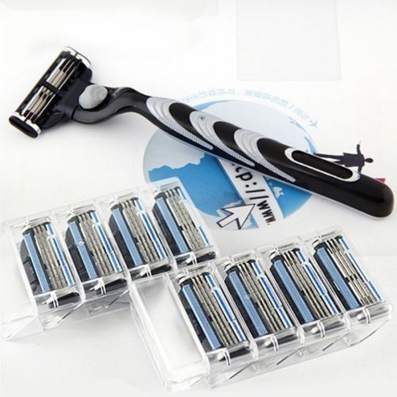 通用于德国风速3刀片手动剃须刀三层刀头男士刮胡刀