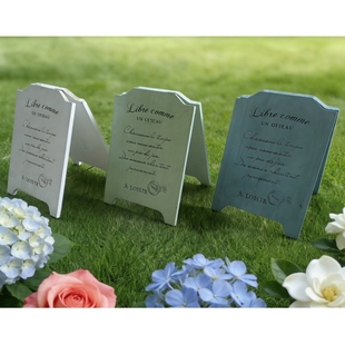 法式 促销 复古木质立牌 文艺英文语录桌面装 花园庭院摆件 饰牌 包邮