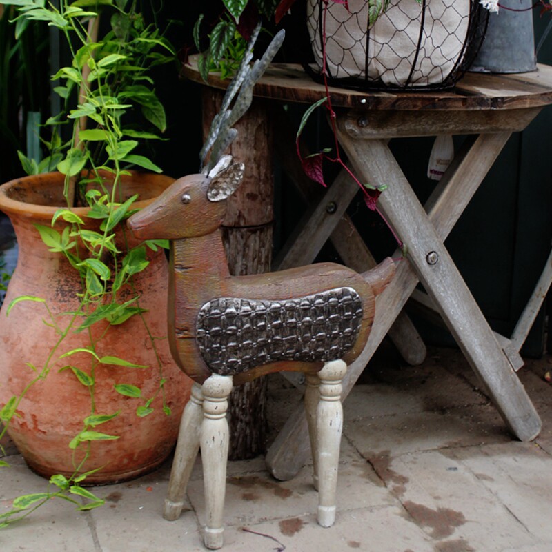 限成都同城购买 树脂梅花鹿摆件 复古家居饰品书房摆设样板房摆件