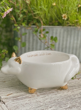 美式风格陶瓷狐狸刺猬两款入