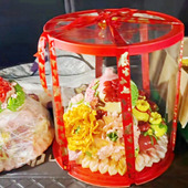 圆形蛋糕盒子单双层加高14四6六十8寸八10批发透明生日礼物包装 盒