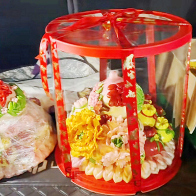 圆形蛋糕盒子批发生日寸透明包装